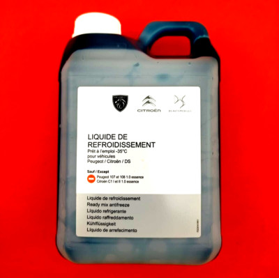 Original Peugeot Kühlerfrostschutz 2 Liter Blau/Grün bis -35°C - 1637756380