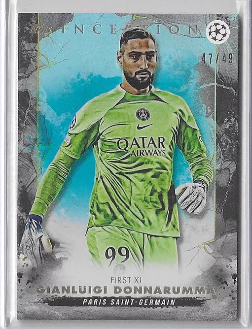 2022-23 Topps Inception UEFA Gianluigi Donnarumma Star Quality Auto Blue /49
