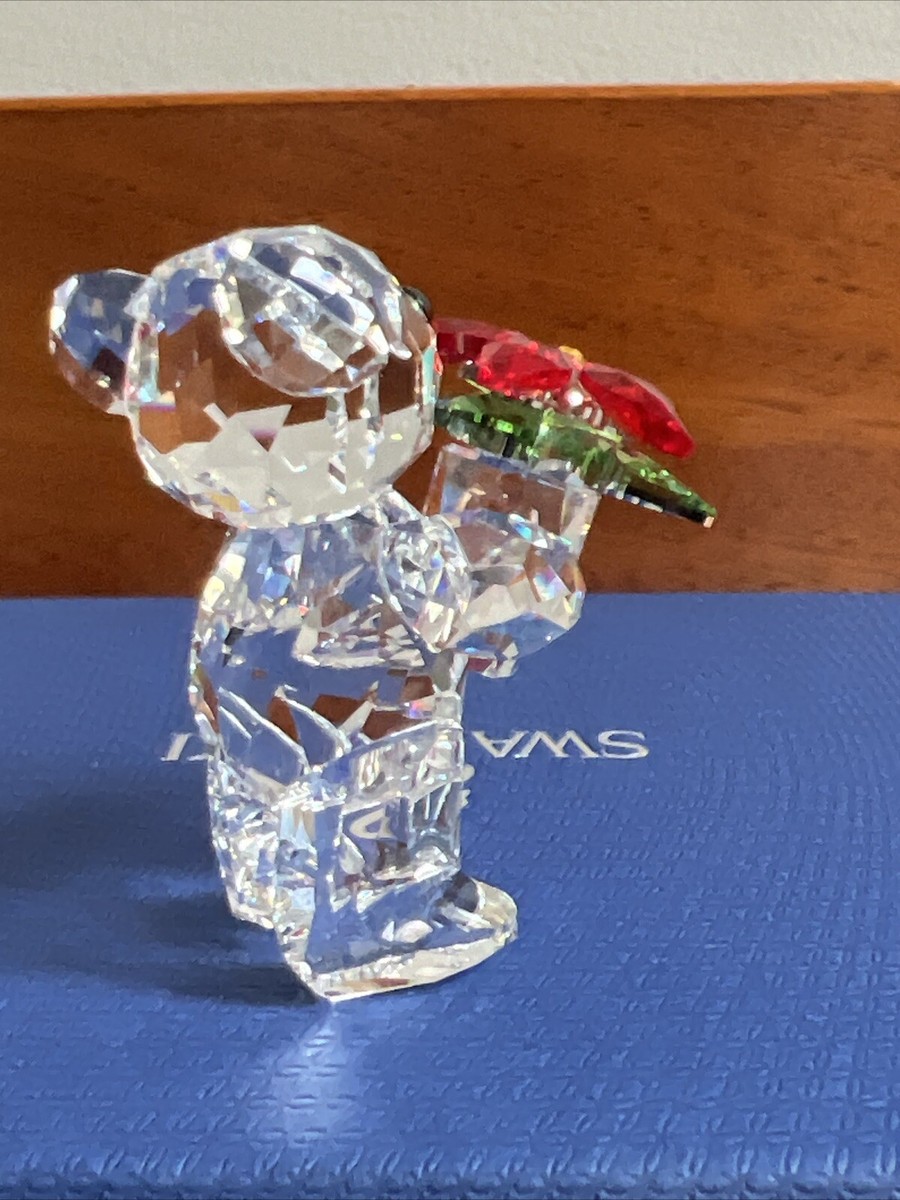 Swarovski 2012 Kris Bear with Poinsettia 1139967 New in Box. | eBay