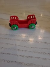 Brio Red Cargo Car With Green Wheels