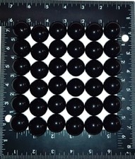1 INCH Marbles BLACK 25mm 36 Opaque 1" IN Acrylic Plastic Marbles Board Games