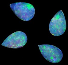 Opa1.43 Ct. 4 PC Lot Opal 8 X 5 MM Pear Shape Loose Stone Australian Gemstone