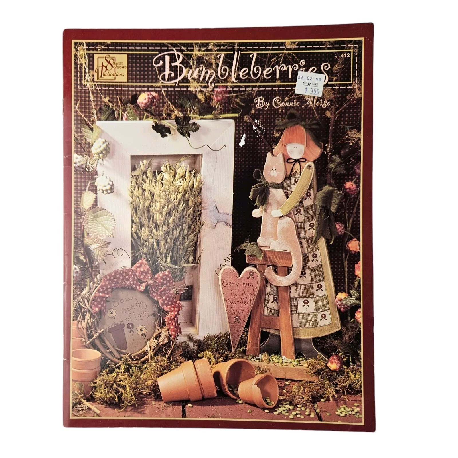 9 Vintage Tole Painting & Craft Books Folk Art Holiday Country Patterns 90s