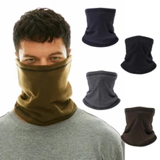 Winter Neck Gaiter Warm Soft Fleece Half Face Mask Scarf for Cold Weather Skiing