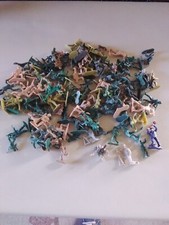 Military Toy Plastic Figures Approximately 130 Multiple Colors