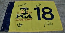 PGA Championship 2020 Harding Park Golf Flag Signed By Gary Player , Rich Beam+2