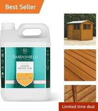 Durable 5L Golden Brown Wood Protector - Waterproof Finish for Garden Furniture