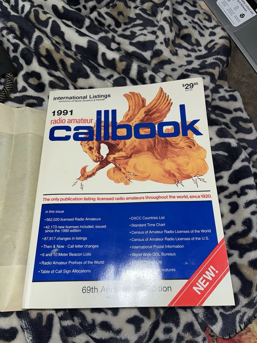 Callbook Radioamateur 1990 – Édition 68e Anniversaire – Annonces US – En Anglais