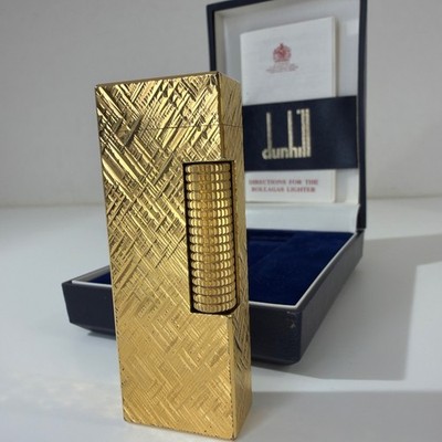 Dunhill Alfred Rollagas Vergoldet Feuerzeug Vintage