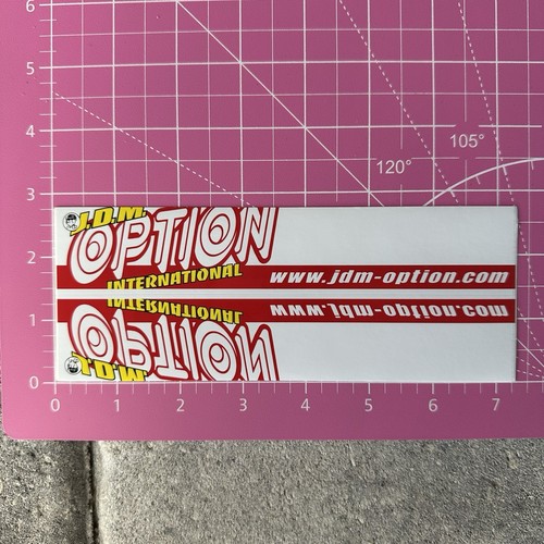 Option2 Sticker Magazine JDM Japan Drifting Vintage Original 100% Authentic - Picture 1 of 1