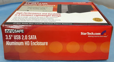Startech Info Safe External Aluminum 3.5  USB 2.0 SATA Hard Disk Drive Enclosure