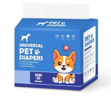 60 ct Disposable Male Dog Wraps, Diapers, Tight, Absorption & Comfort, All Sizes