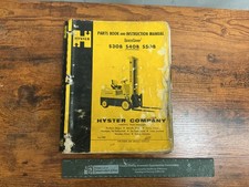 Hyster parts book  manual s30b s40b s50b forklift spacesaver oem original 