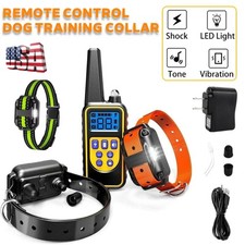 Electric Pet Dog Training E-Collar Anti Bark Remote Control Obedience Shock US