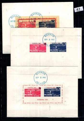 / LOCAL POST, GB 1965 - 3 FDC - LIGHTHOUSE, EUROPA