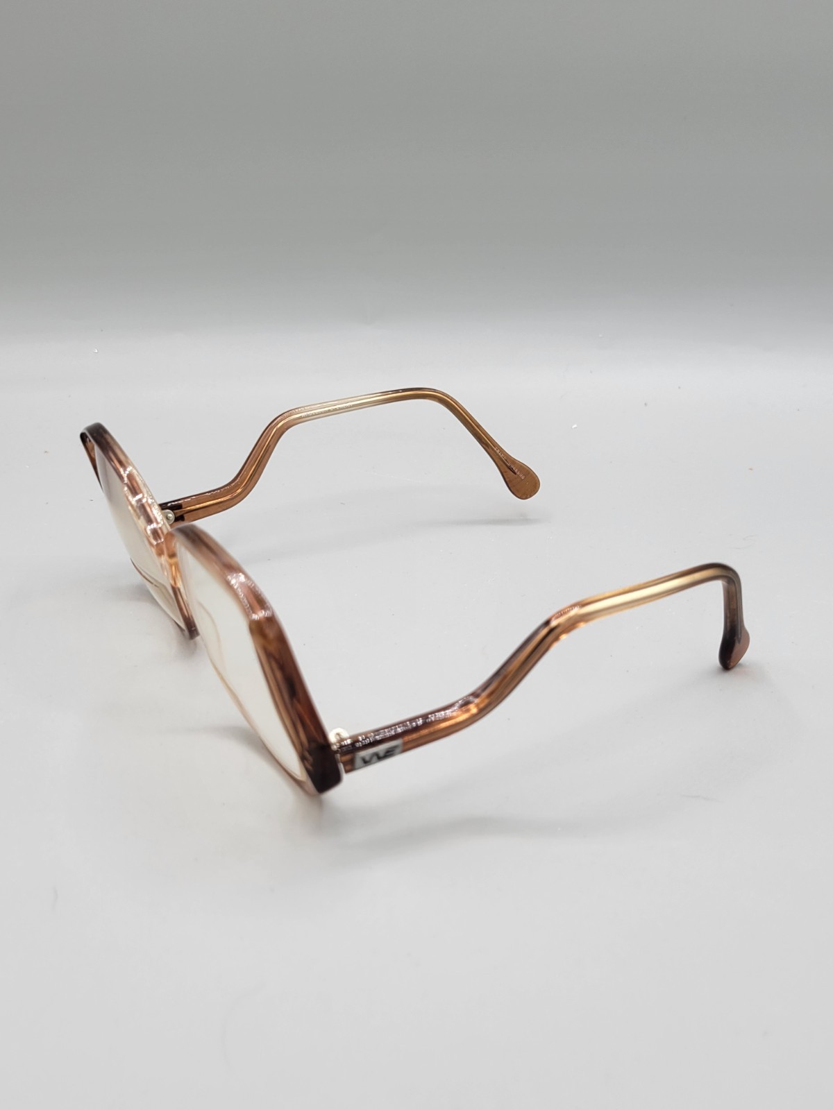 Vintage 70s 80s Oversized Wimbledon June-1 Retro Drop Arm Eyeglass Frames