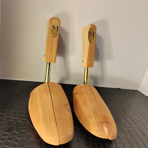 Rochester Cedar Shoe Trees Size 2XL Adjustable Wooden Shoe Stretcher Pair USA