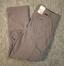 Wrangler Men's Regular Fit Tech Pants, Gray, Size: 34x29, NWT