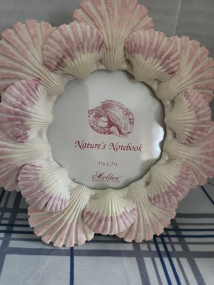 Marco de fotos Malden cerámica conchas marinas marco redondo 1993 Foto 2 de 4