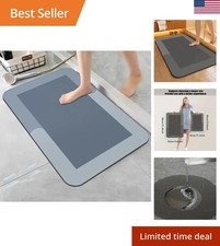 Diatomaceous Earth Bath Mat Super Absorbent Non Slip Fast Drying Floor Mat For