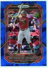 2023 Panini Prizm Blue Ice Prizms #142 Deyvison De Los Santos