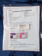 HT-Heat Sensitive Color Changing Adhesive Vinyl, 7 Sheets 