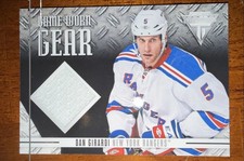 2012-13 Panini Rookie Anthology - Titanium Game Worn Gear Dan Girardi #GG-DG...