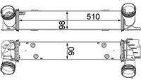 LadeluftküHler Premium Line Mahle Ci 146 000P FüR Bmw E87 E90 E91 E82 E81 1Er X1