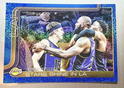 Showtime! Stars Shine In LA 2025-26 Topps Sandglitter Blue SSP #293 LeBron James | eBay
