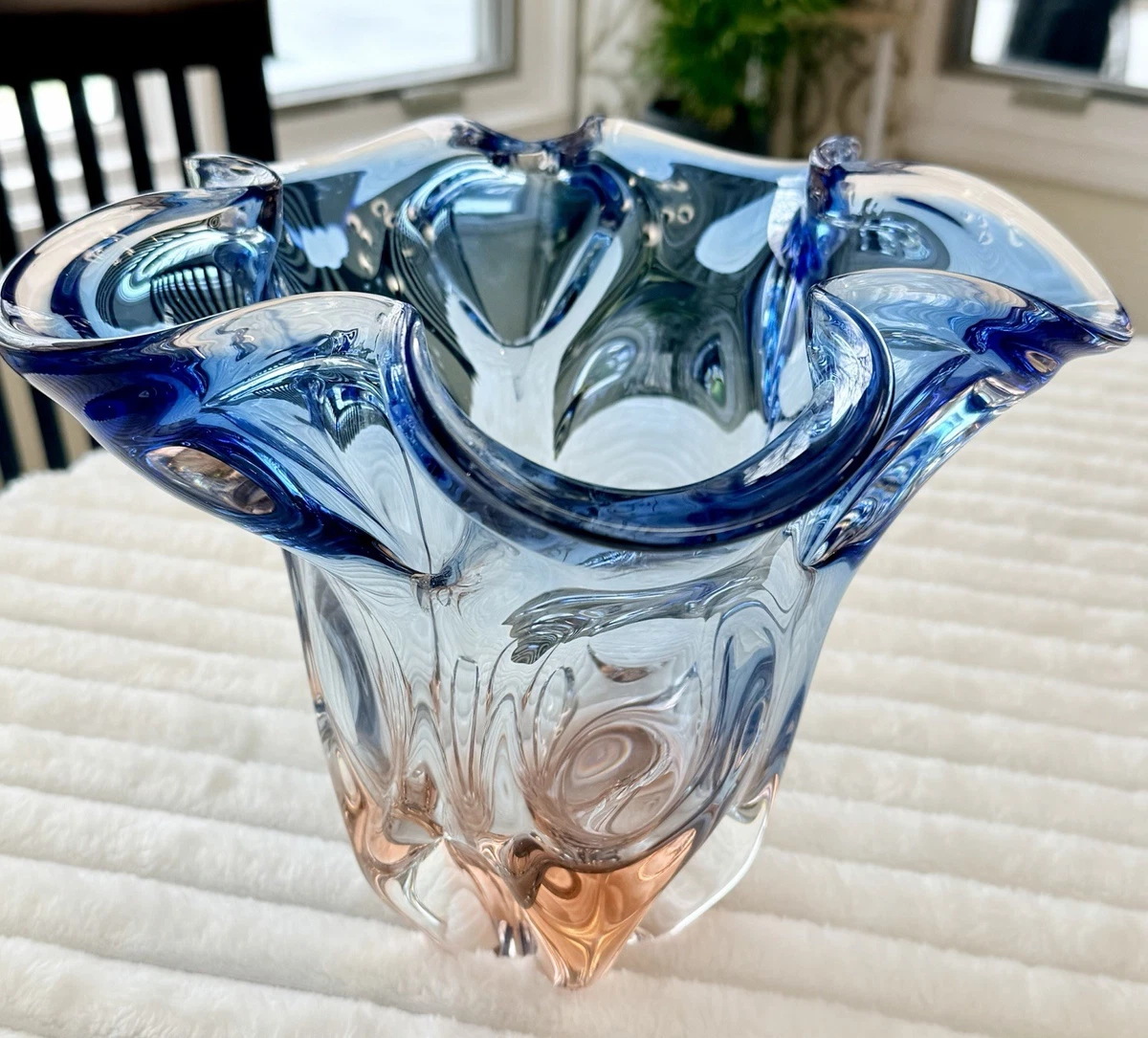 Mid Century Glass Vase In Collectible Vases for sale | eBay