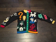 Monopoly The Eagle's Eye Trademark Knit Sweater Ugly Christmas Unisex Vintage 
