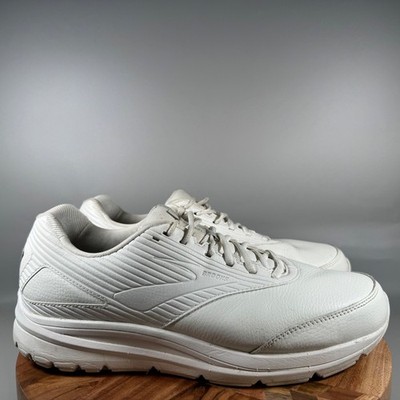 Brooks Addiction Walker 2 Men 14 Extra Wide 4E White Leather  display picture 3