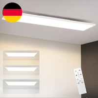 Zmh Led Panel Deckenleuchte Dimmbar -Flach Deckenlampe Lang Rechteckig Deckenpan