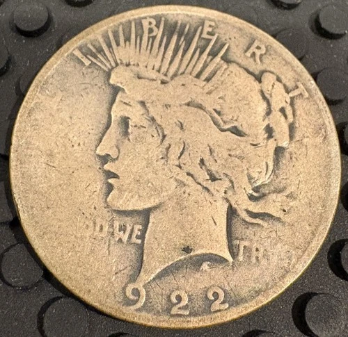 1922 Denver Mint Peace Silver Dollar 90% Silver Coin Bullion (ASW .7734 Troy Oz)