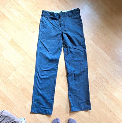 Dickies Herren Chino-Hose Schwarz W30 L34 Slim Fit gerades Bein Logo