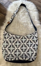 Thirty-one Retro Metro Hobo Crossbody Bag Fab Flourish Retired Stain
