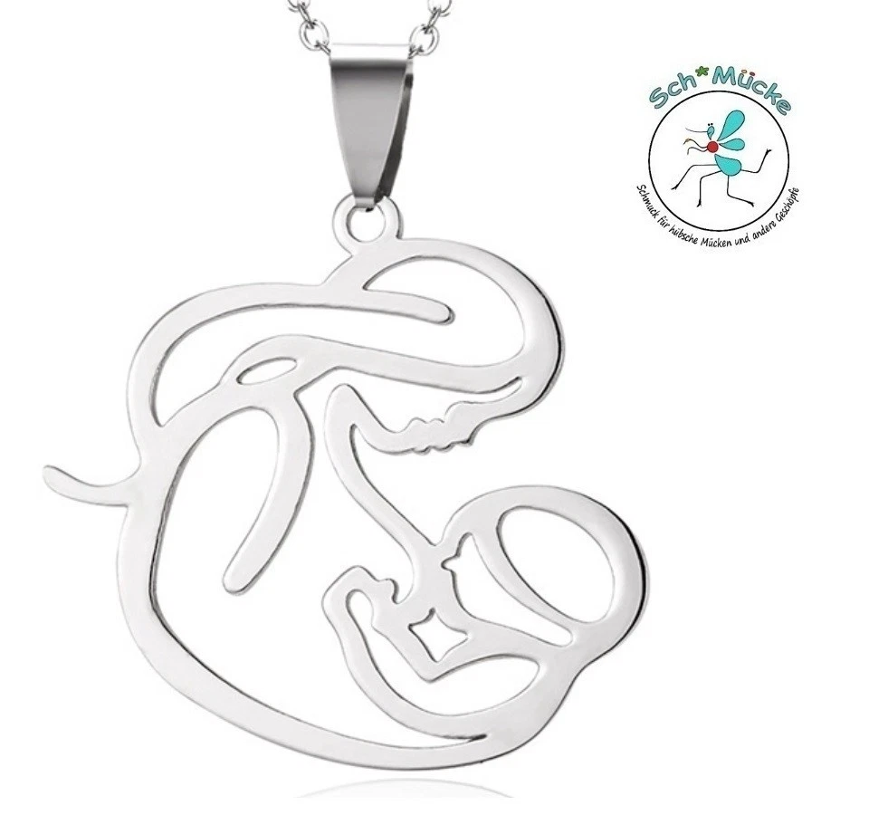 Anhänger Mutter Baby Kind Liebe Mutterschaft Amulett Glücksbringer Geschenkidee - Bild 3 von 4