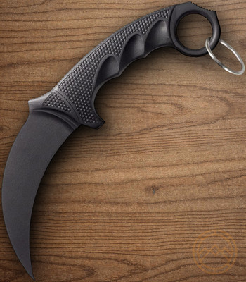 Cold Steel FGX Fixed Knife 4'' Full Tang Grivory Blade Black Rubber Handle 92FK