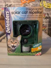Defenders cat repeller l Motion Activated Solar Cat Deterrent l Mega-Sonic