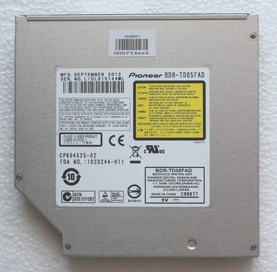 New Pioneer BDR-TD05 6X 3D Blu-ray Writer Burner DVD RW SATA Drive 12.7mm
