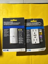 Eaton White USB-A|C Charger With Duplex Receptacle - #TRUSBAC15-OSP10M
