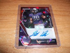 2021 Panini Prizm NFL Football Garret Wallow Red Ice Rookie Auto Card