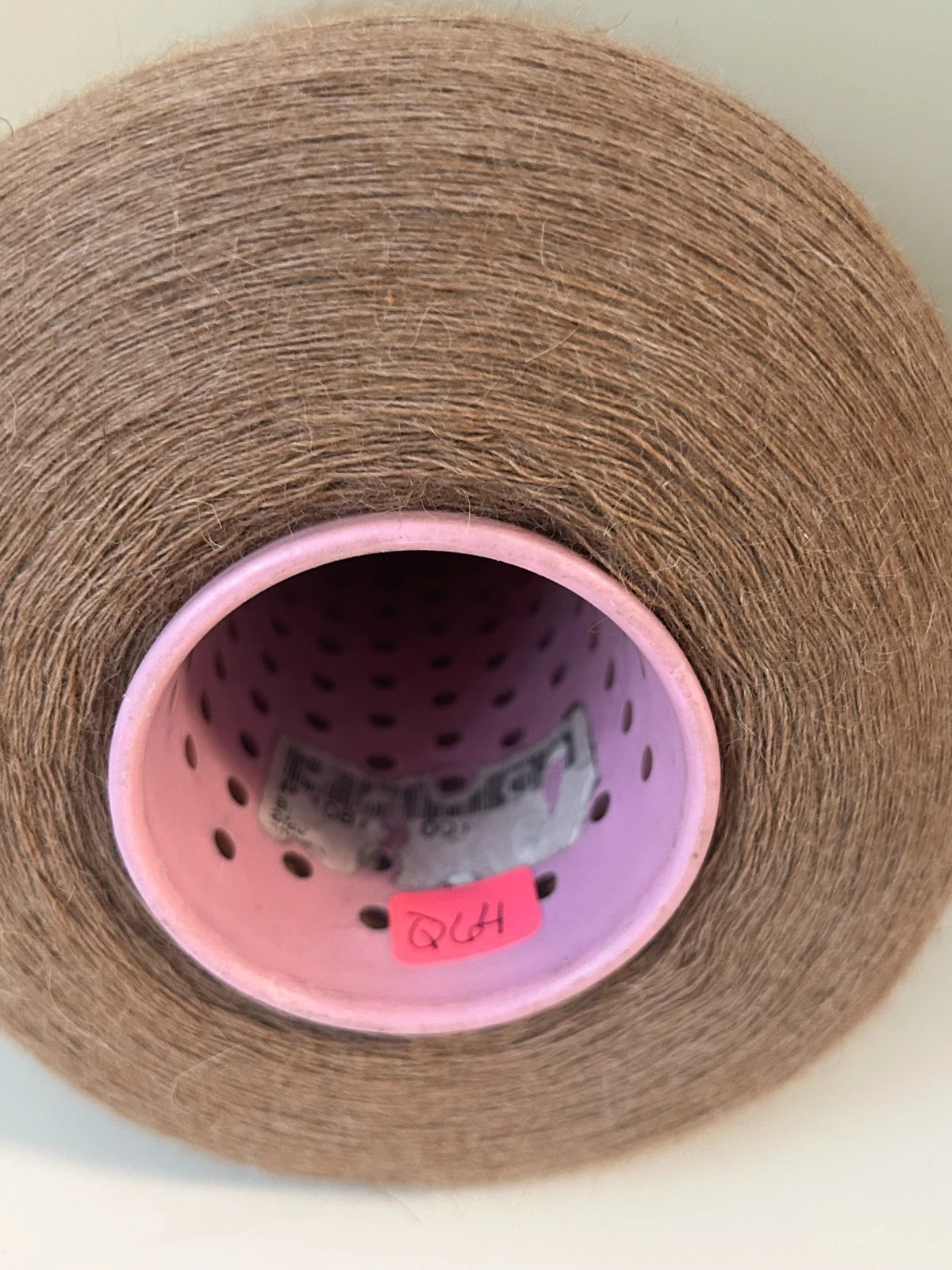 Spool Cone SOFT 2/20 LACE Peru BABY Alpaca Yarn 2lb 2oz 980g 7001 Soft Brown A - product detail image 5
