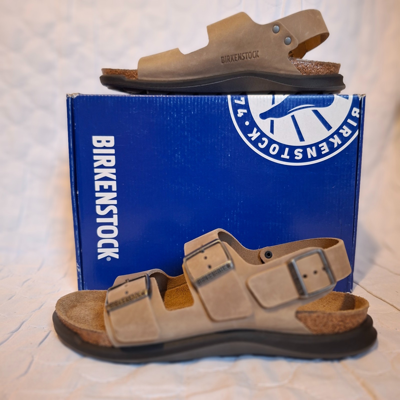 Birkenstock Milano CT Unisex Nubuck Leather Slingback Sandals