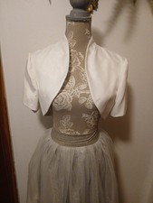 Mary's Ivory Short Sleeve Bolero Size 8