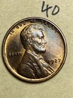 1927 (P) LINCOLN WHEAT CENT, AU (ALMOST UNCIRCULATED) CONDITION, #40
