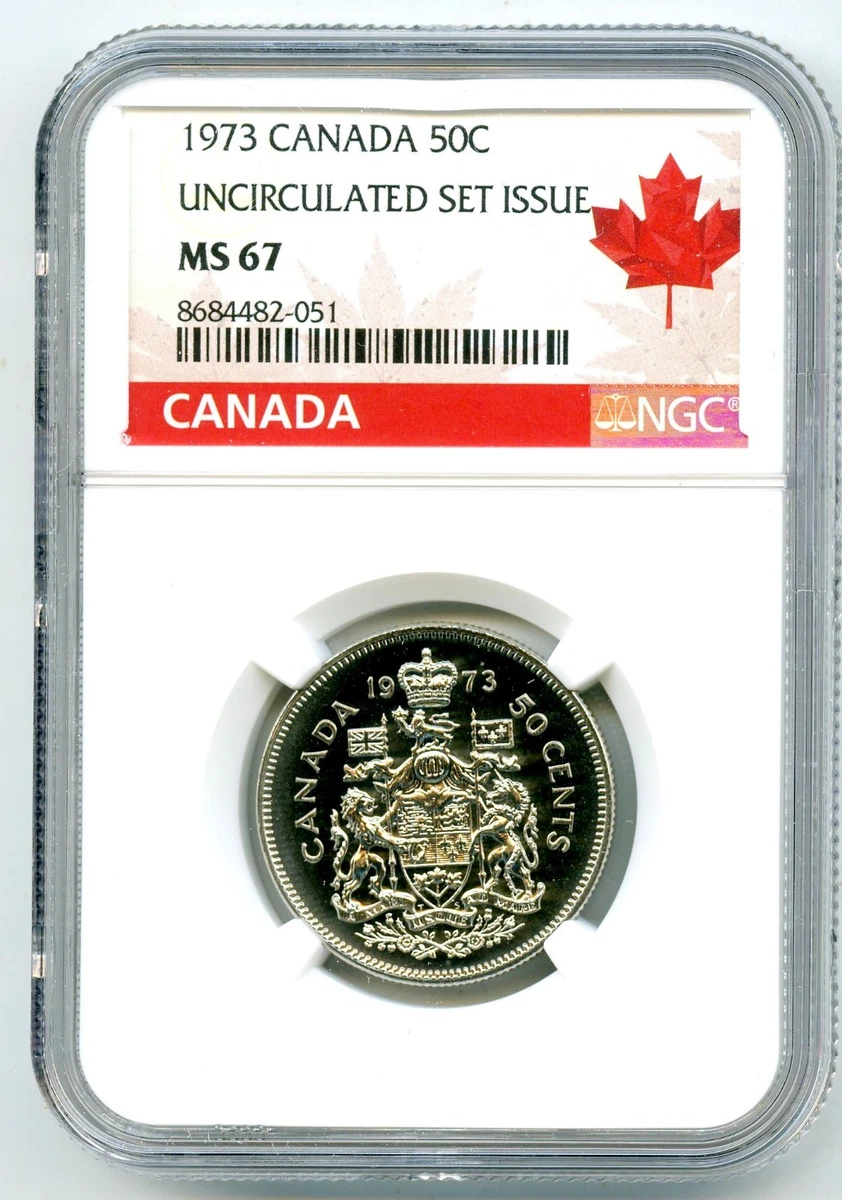 Grade MS 67 NGC Canadian Fifty Cents for sale | eBay