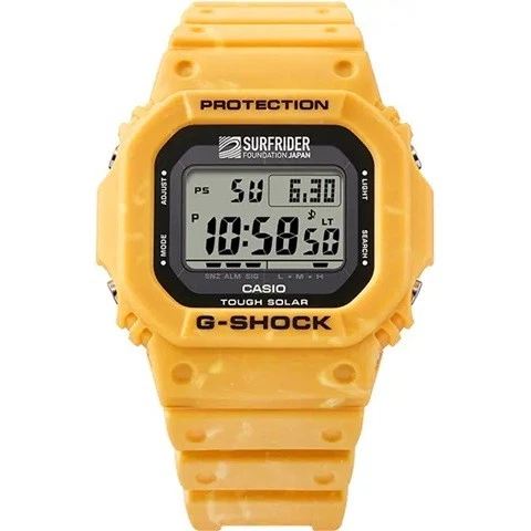Casio G-SHOCK G-5600SFJ-9JR SURFRIDER FOUNDATION JAPAN Yellow Tough Solar
