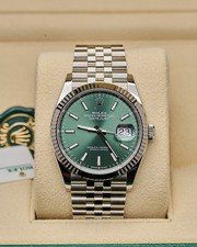 Rolex Datejust 126234 2024 Mint Green 36mm Jubilee Fluted Steel