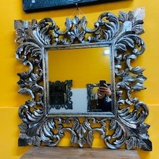 Specchio barocco stile etnico color argento